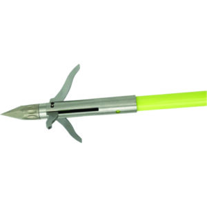 Muzzy Classic Fish Arrow Chartreuse with Iron 3 Barb Point