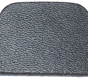 Cir-Cut Strike Plate Black Leather