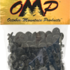 October Mountain Slotted Kisser Button Black 9/16 in. 100 pk.