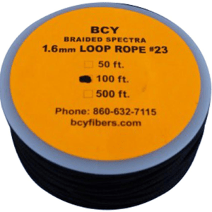 BCY 23 D-Loop Material Black 100 ft.